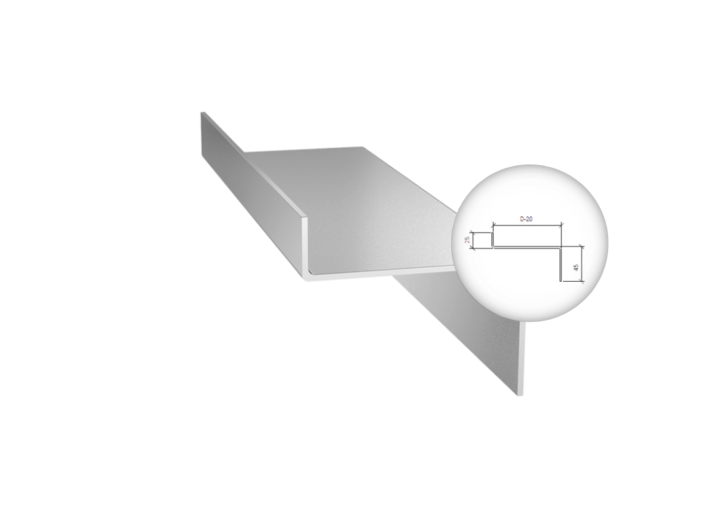 Pradinė juosta A (ARPANEL S PIR, S MiWo ir CH PIR plokštėms)